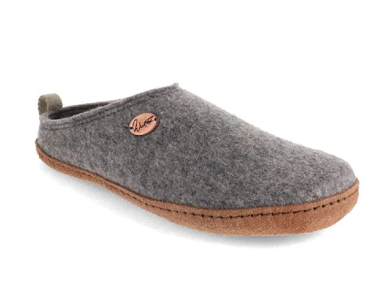 Slippers for ankle relaxation-WoolFit® 'Tundra' Eco-Friendly Slippers, light gray