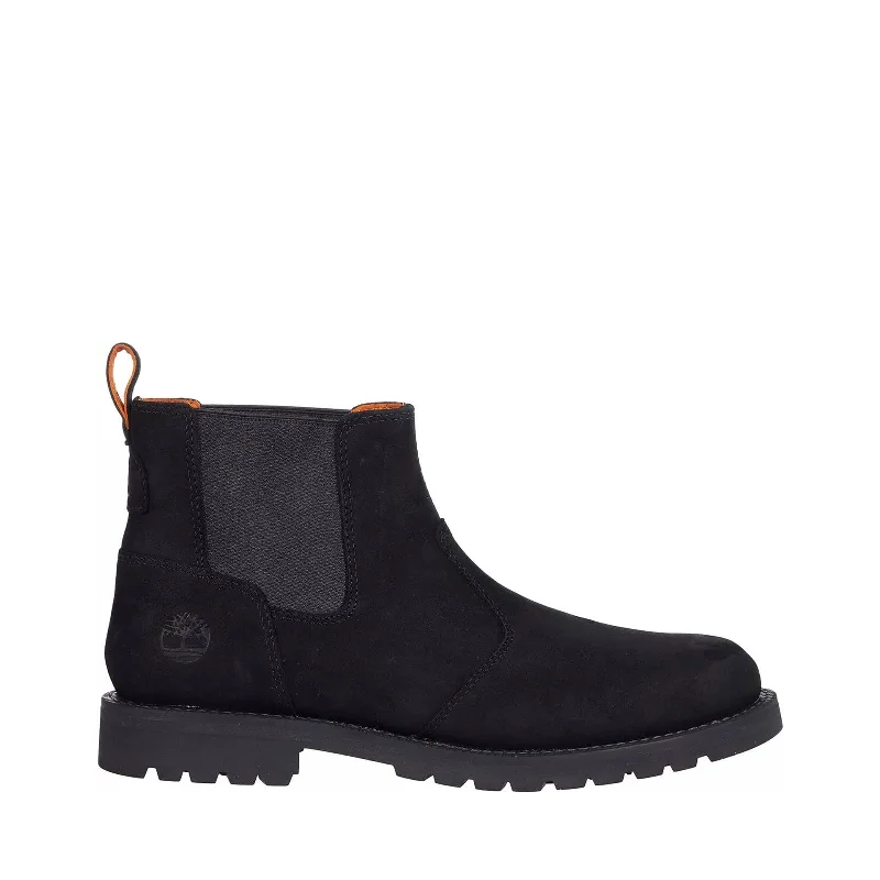 winter boots for women-Men's Shoes Timberland REDWOOD FALLS Leather Chelsea Boots TB0A44NU0151 BLACK