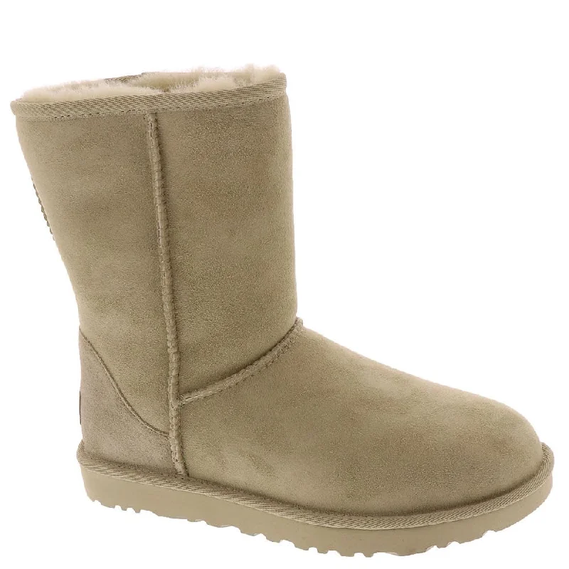 boots with extra warmth-Women's Shoes UGG CLASSIC SHORT II Mid-Calf Sheepskin Boots 1016223 MUSTARD SEED