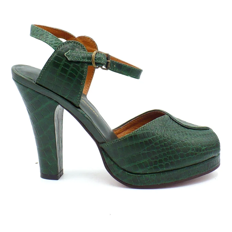 Green Faux Croc