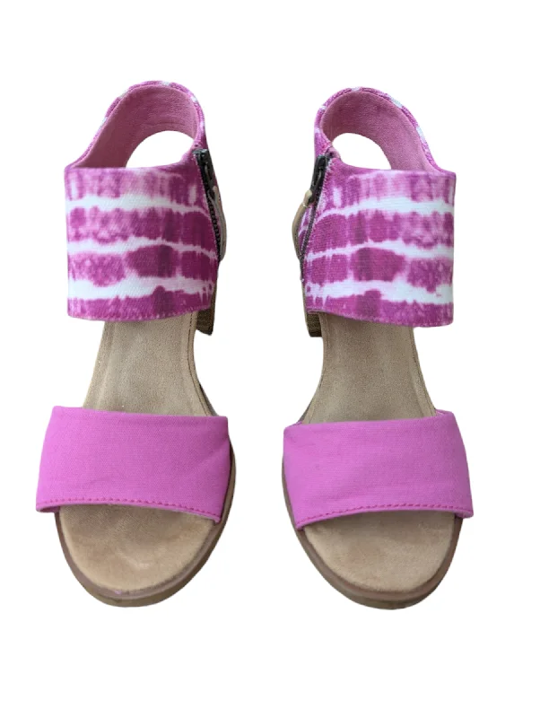 light high heels soft-Shoes Heels Block By Toms In Pink, Size: 7.5