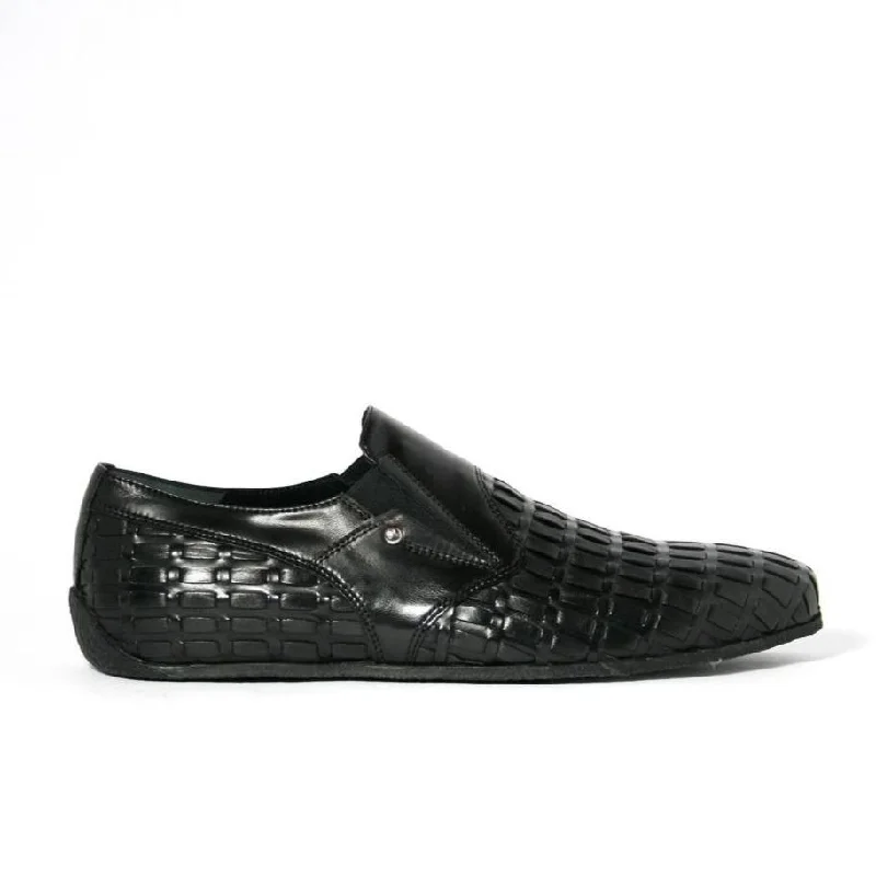 loafers with rubber sole for comfort-Cesare Paciotti Luxury Italian Soft Lady Black Leather Loafers (CPM2325)