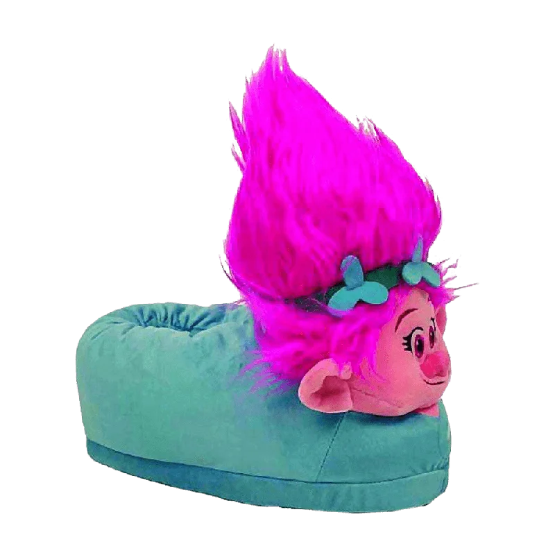 Slippers in rich teal-Pink Troll Slippers