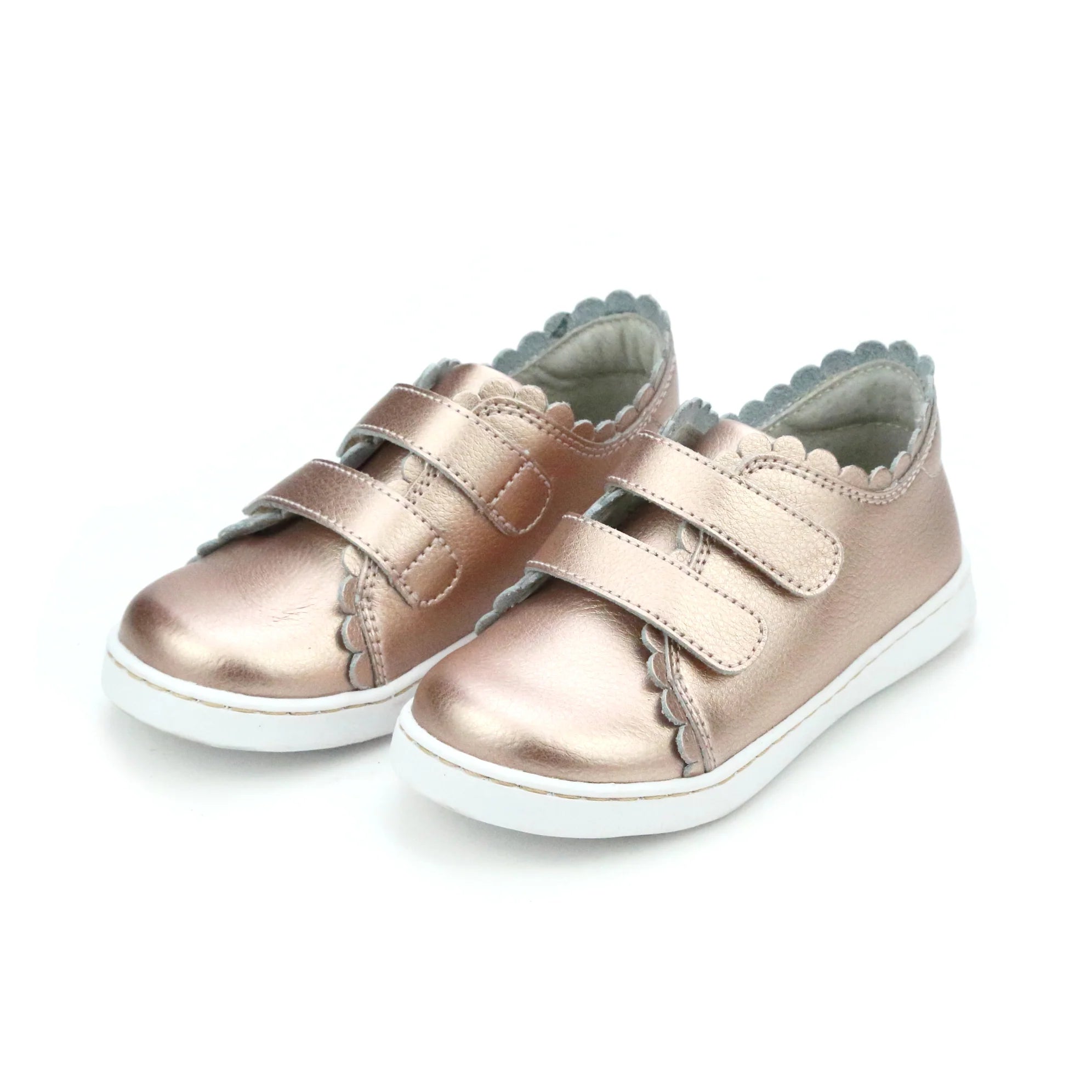 classic athletic shoes vibe-Rose Gold Caroline Scalloped Sneaker