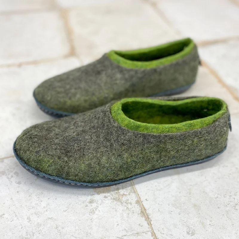 Slippers with chic soles-2in1 - Dual-Layered Felted Wool House Slippers for Men