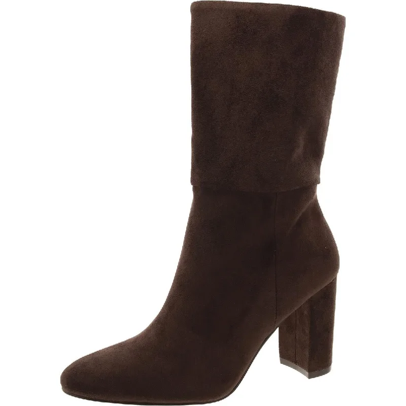 stylish boots for icy paths-Charles by Charles David Womens Billow Block Heel Zipper Mid-Calf Boots