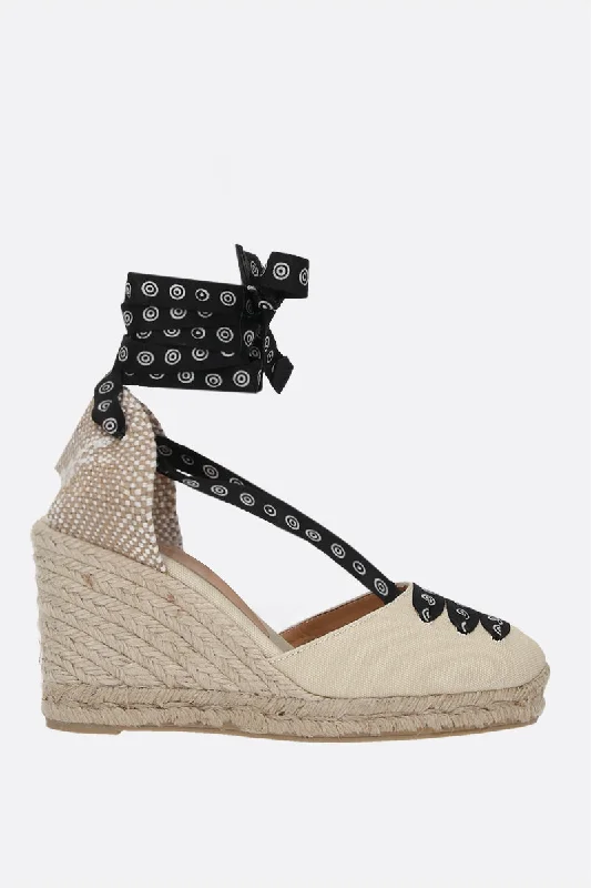 flash flats metallic-Flats with cushioned insolesCoralia canvas wedge espadrilles