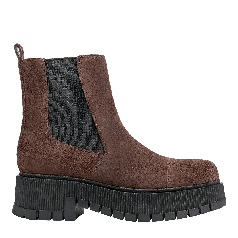 winter boots for women with traction-Bermida Lug Sole Bootie