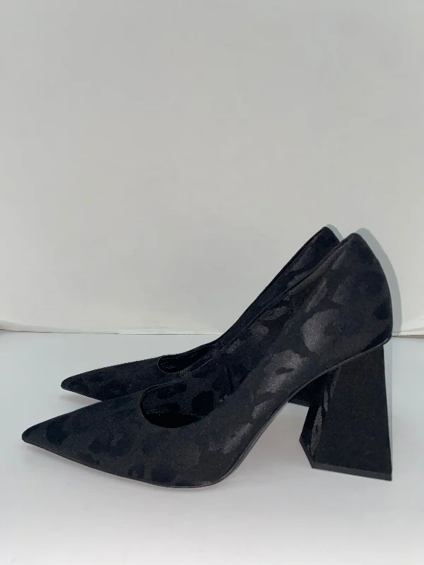 comfy high heels for dancing-Shoes Heels Block By Zara In Black, Size: 8.5