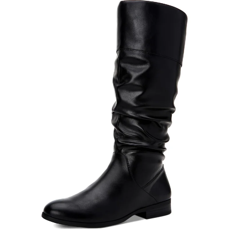 boots for walking in deep snow-Style & Co. Womens Kelimae Wide Calf Knee-High Boots