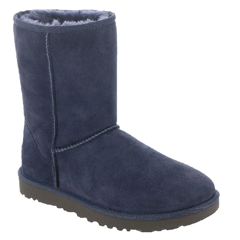 trendy boots for winter-Women's Shoes UGG CLASSIC SHORT II Mid-Calf Sheepskin Boots 1016223 EVE BLUE