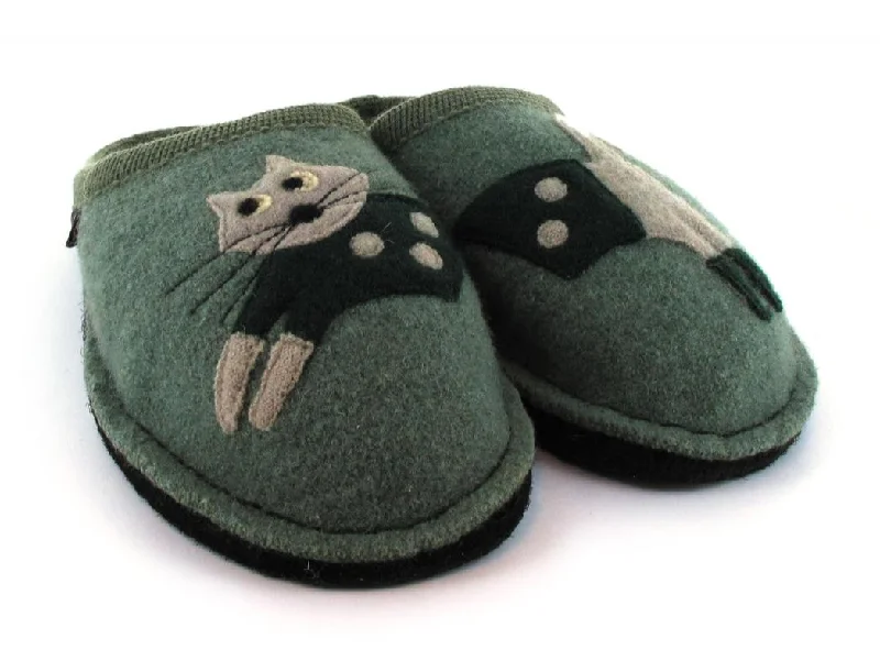 Slippers for small sizes-HAFLINGER Women's Slippers | Flair Cucho, Kiwi