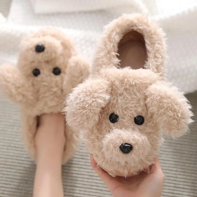 teddy slippers