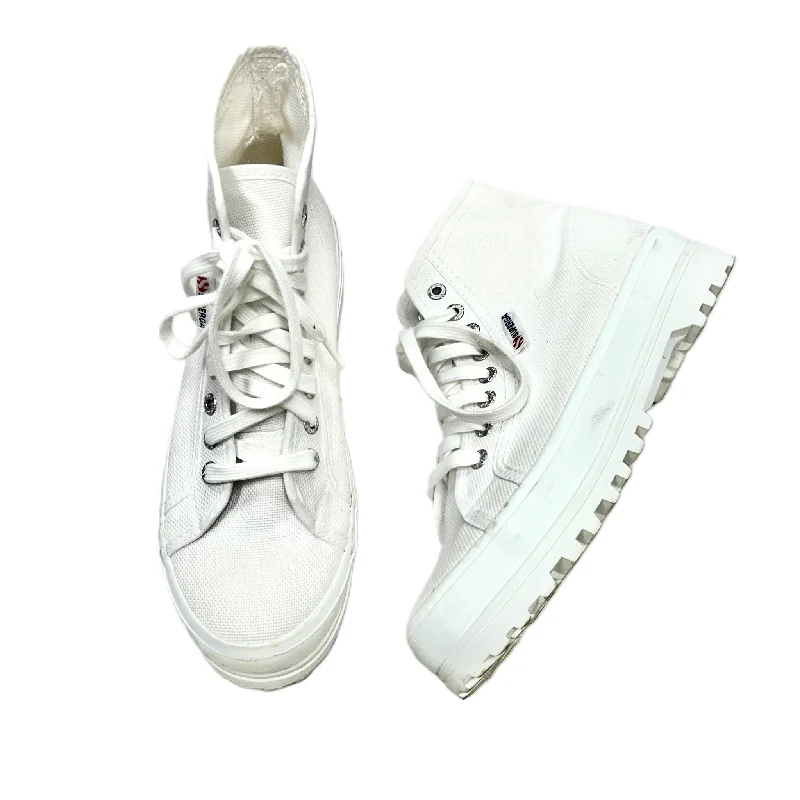 athletic shoes for stamina-Shoes Sneakers By Superga In White, Size: 9