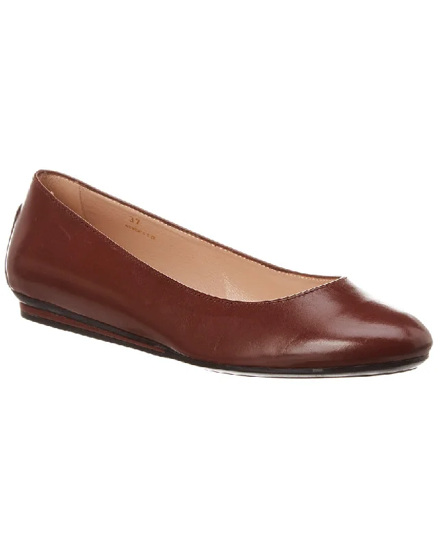 TODs Leather Ballerina Flat