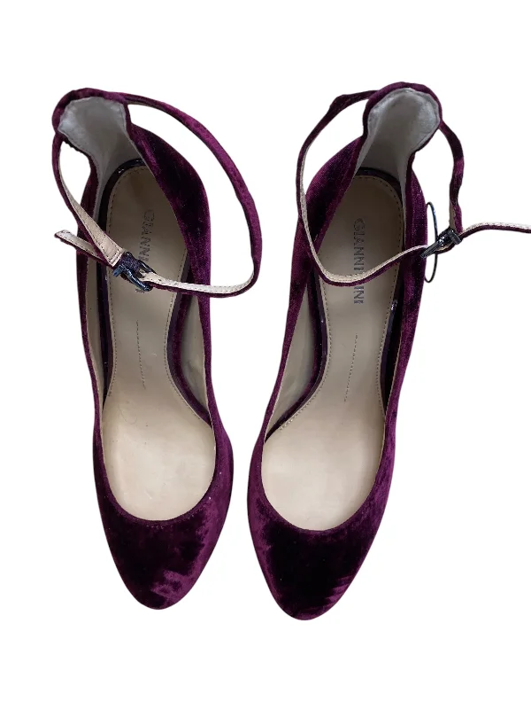 unique high heels handmade-Shoes Heels Block By Giani Bernini In Purple, Size: 11