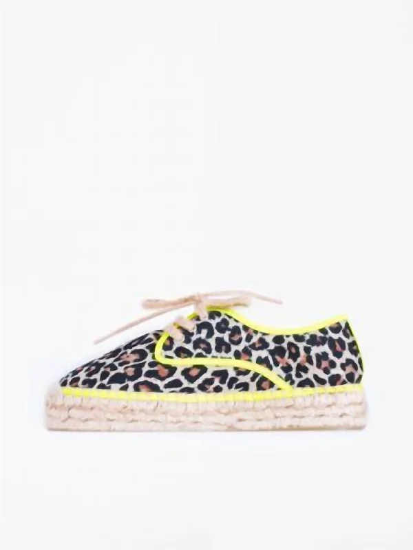 Tropico Blucher Shoe In Leopard