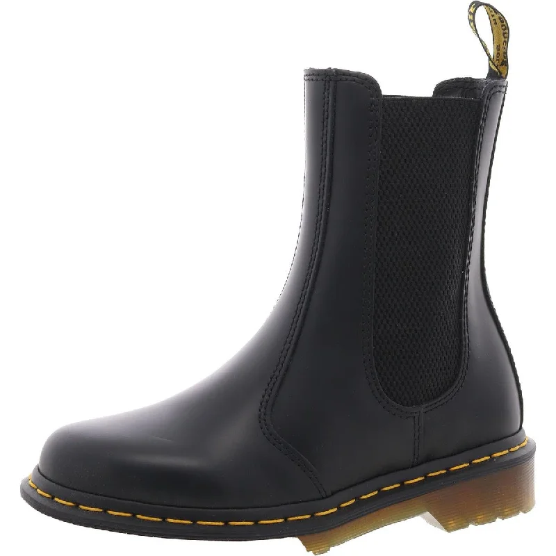 men’s high-top boots-Dr. Martens Womens 2976 HI Leather Stretch Chelsea Boots