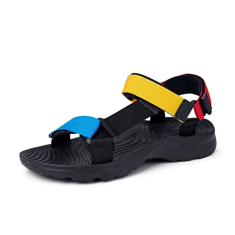 Slippers with bold soles-Men Sandals Non-slip Summer Flip Flops Outdoor Beach Slippers Casual Shoes Men's shoes Water Shoes