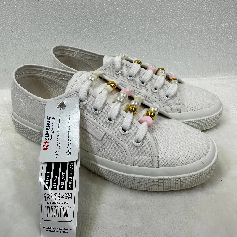 white athletic shoes vibe-Shoes Sneakers By Superga In White, Size: 6