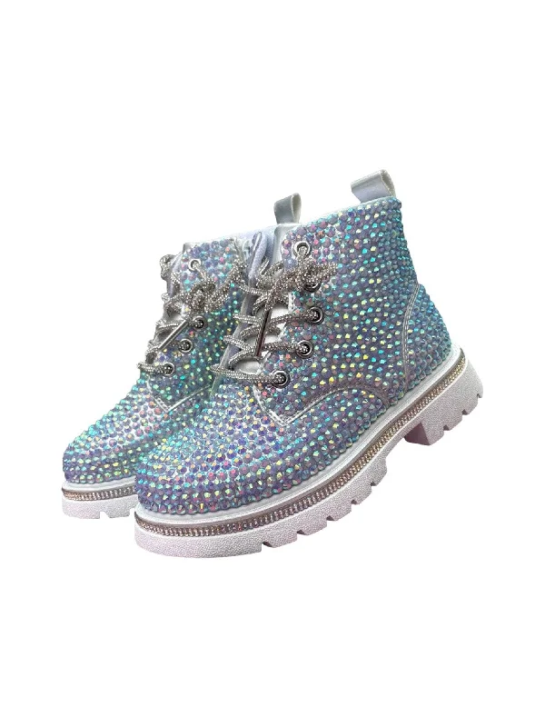 stylish boots for evening wear-Hologram Sparkle Boots