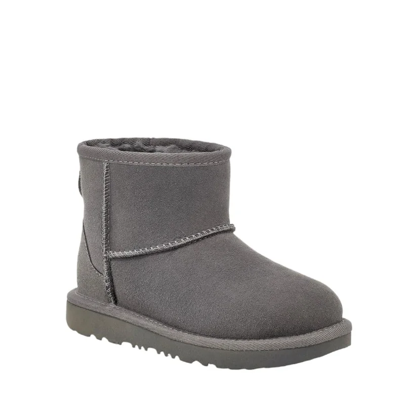 stylish boots for outdoor fashion-UGG Unisex-Child Classic Mini Ii Boot, Grey