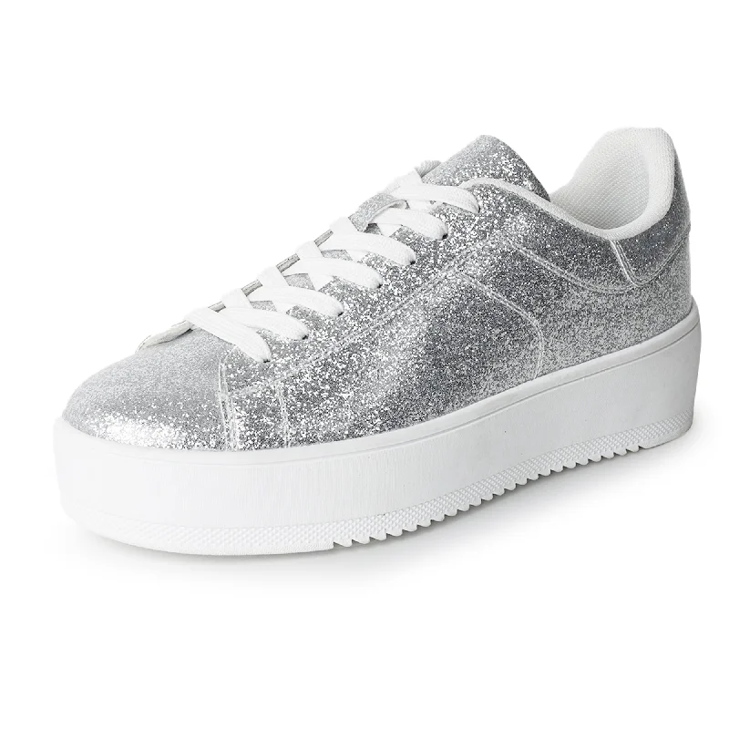 navy athletic shoes edge-Hero | Silver Glitter