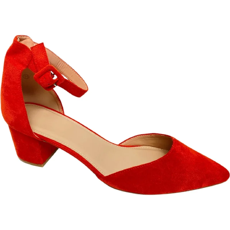 charm high heels green-Shoes Heels Block By Clothes Mentor In Red, Size: 11