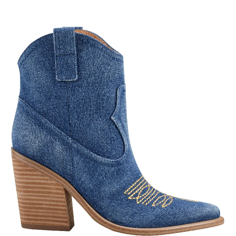 boots for casual outdoor wear-Jalella Detailed Western Bootie