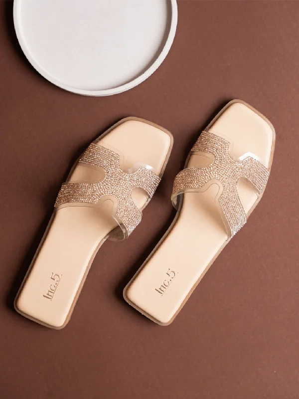 charcoal flats modern-Sustainable eco-friendly flatsWomens Rose Gold Casual Solid Open Toe Flats