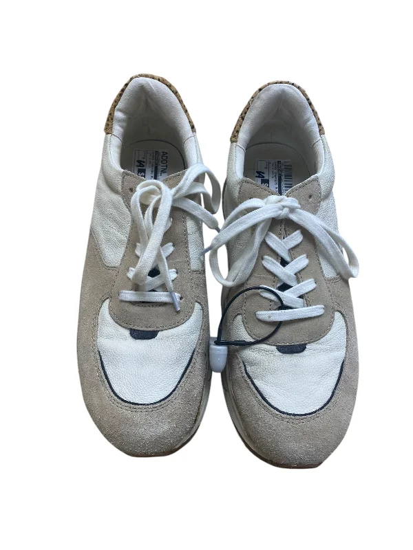 tan athletic shoes charm-Shoes Sneakers Platform By Madewell In Tan & White, Size: 9