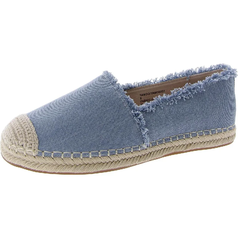 Taboo Womens Denim Slip On Espadrilles