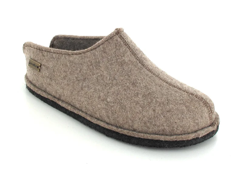 Slippers for ankle warmth-HAFLINGER® Unisex Softsole Wool Slippers | Flair Smily, Turf