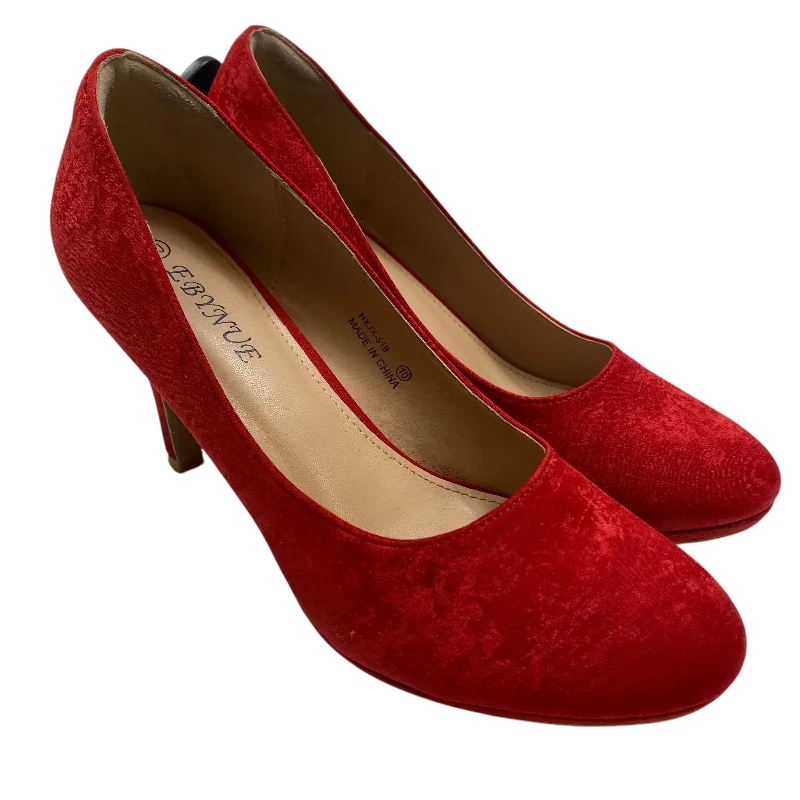 flair high heels pointed-Shoes Heels Stiletto By Ebynue In Red, Size: 10