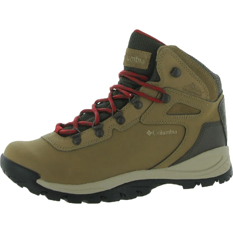 winter boots for fashion-forward individuals-Columbia Womens Newton Ridge Plus Wide Leather Waterproof Hiking Boots