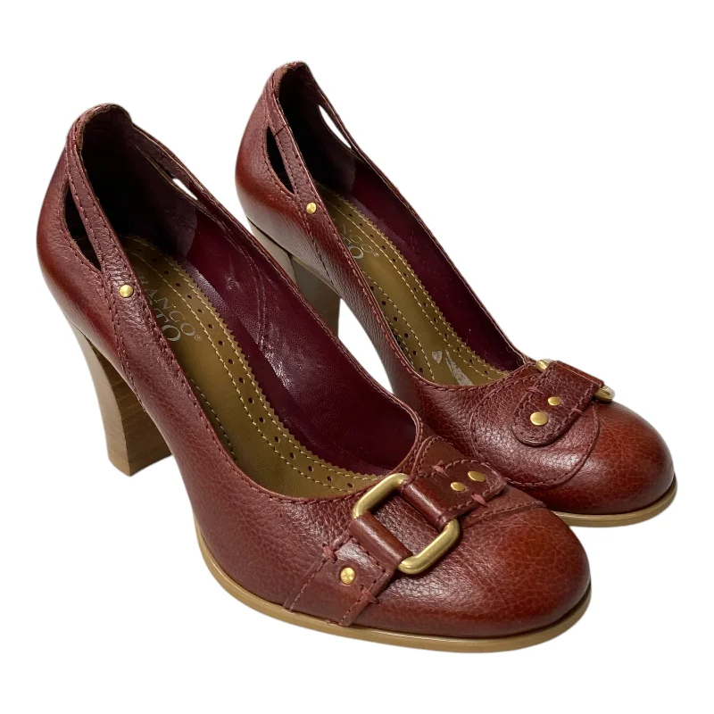 edge high heels purple-SHOES HEELS BLOCK by FRANCO SARTO In RED, Size: 7