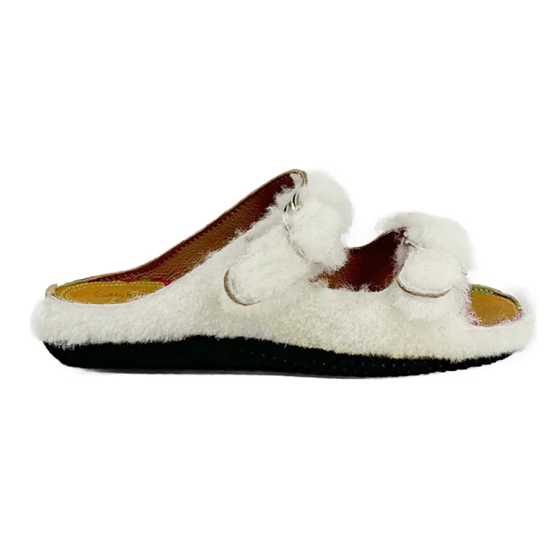 KKB Lewiston Exersole® ESQ™ Sandal Slipper: White Shearling