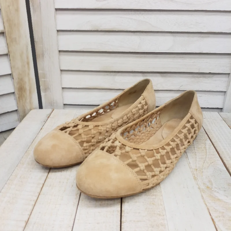 airy flats breathable fabric-Vegan leather flatsShoes Flats Ballet By Etienne Aigner  Size: 9.5