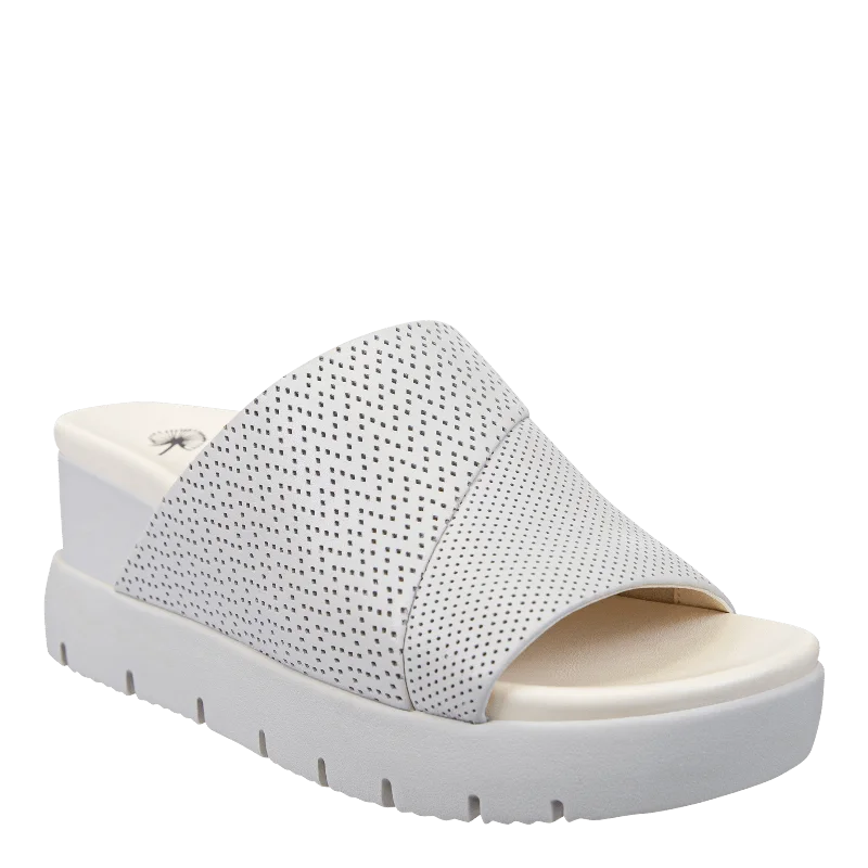 NORM in WHITE Wedge Sandals