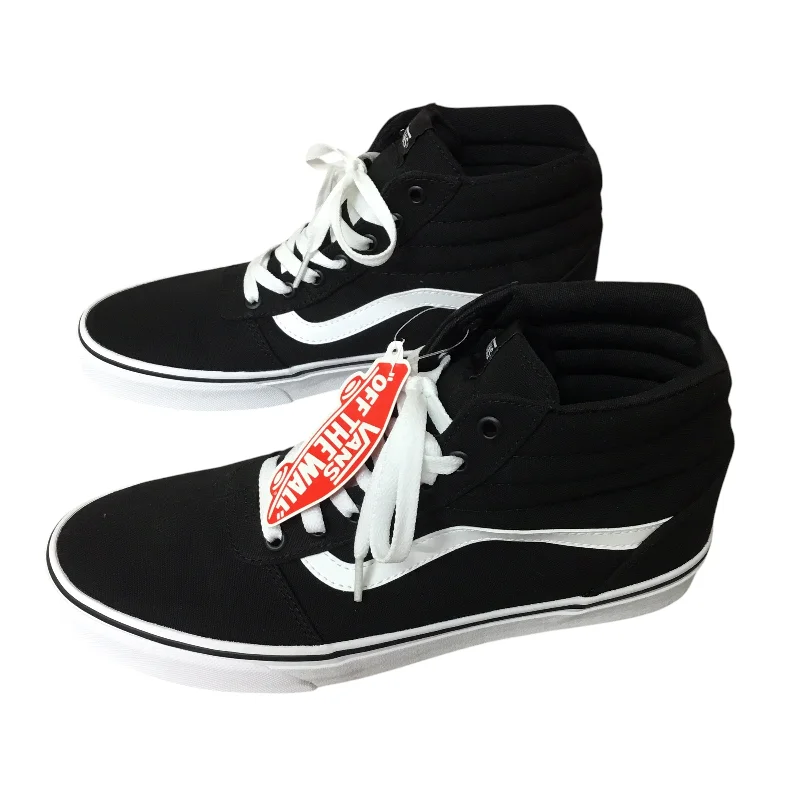 classic athletic shoes wear-Shoes Sneakers By Vans In Black & White, Size: 11