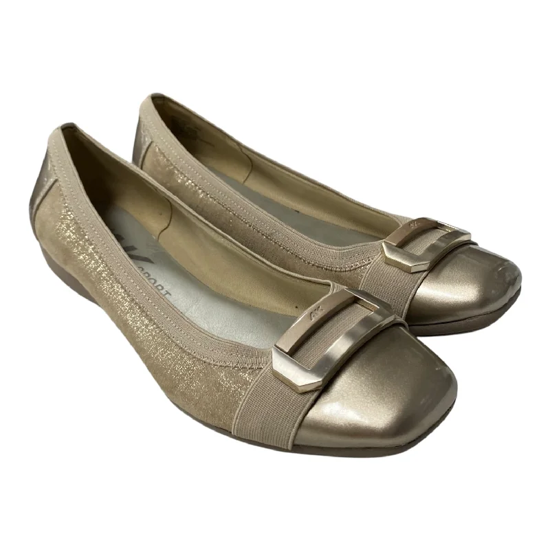 vibe flats green-Flats with arch supportShoes Flats By Anne Klein In Gold, Size:9