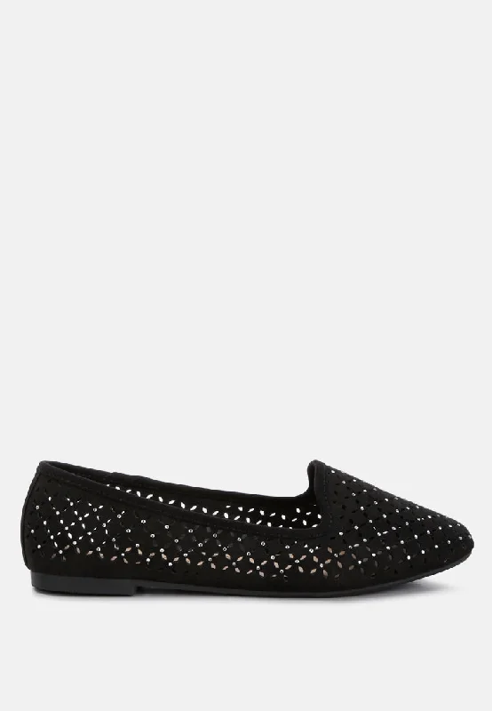 gordon perforated ballerinas