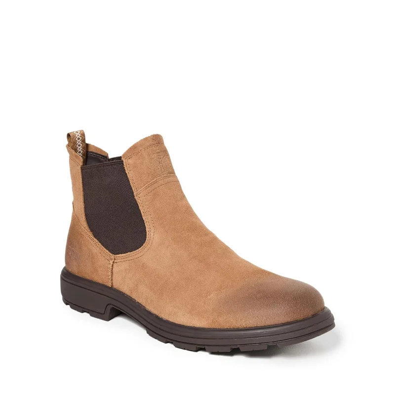 boots for snow and hiking trails-UGG Men's Biltmore Chelsea Boot, Chestnut Suede