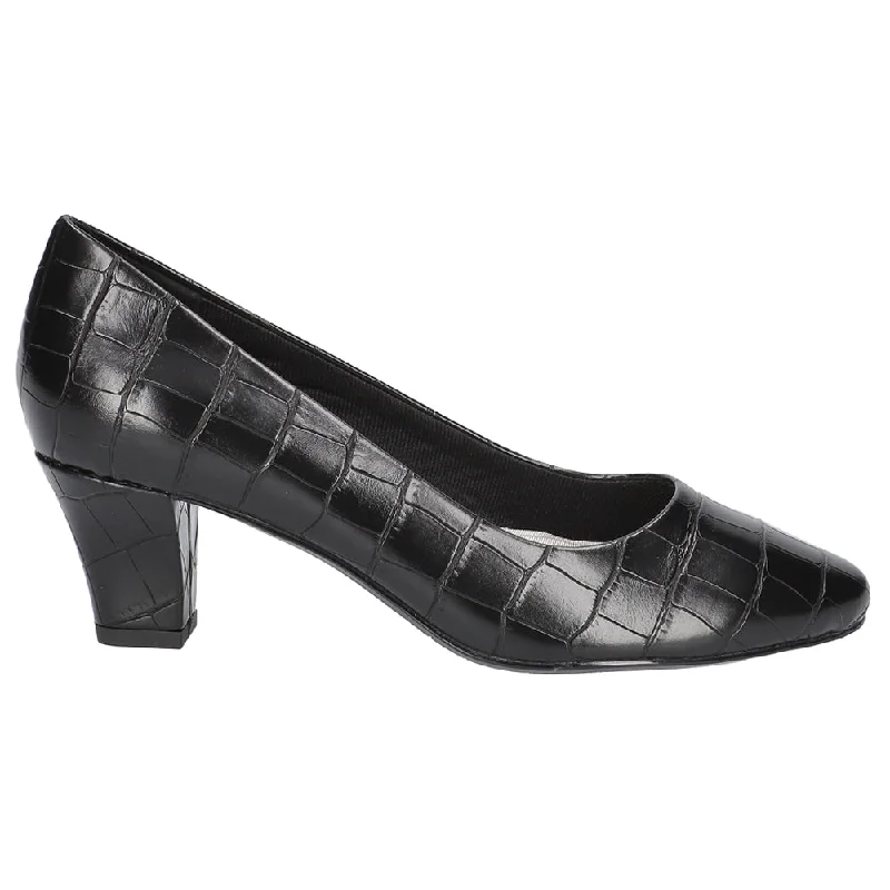 sale high heels affordable-Ballari Croc Block Heel Pumps