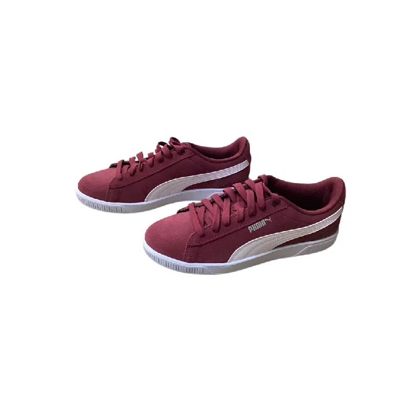 classic athletic shoes edge-Shoes Sneakers By Puma In Red, Size: 7.5