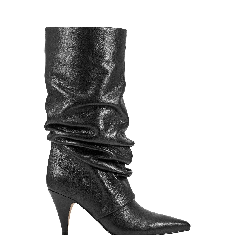 boots for heavy snow conditions-Paityn Scrunch Dress Boot