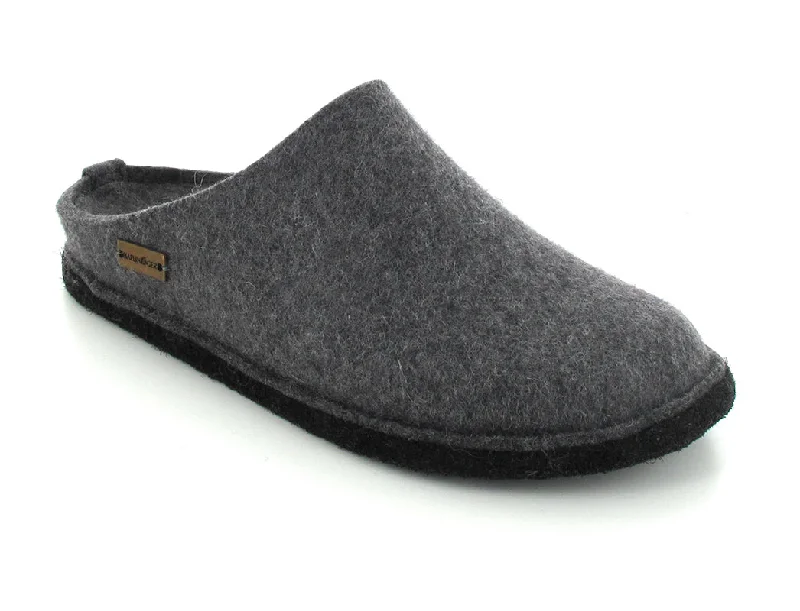 Slippers in light teal-HAFLINGER® House Slippers | Flair Soft, Anthracite