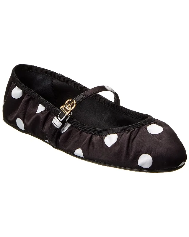 Dolce & Gabbana Satin Flat