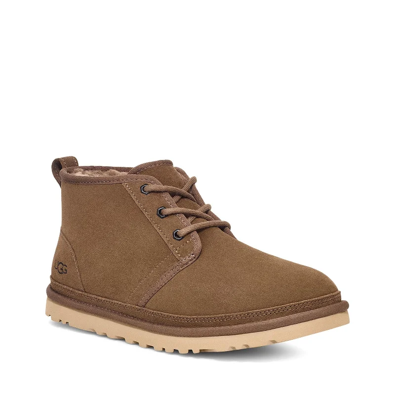 boots with weatherproof material for snow-UGG Men's Neumel Chukka Boot, Hickory