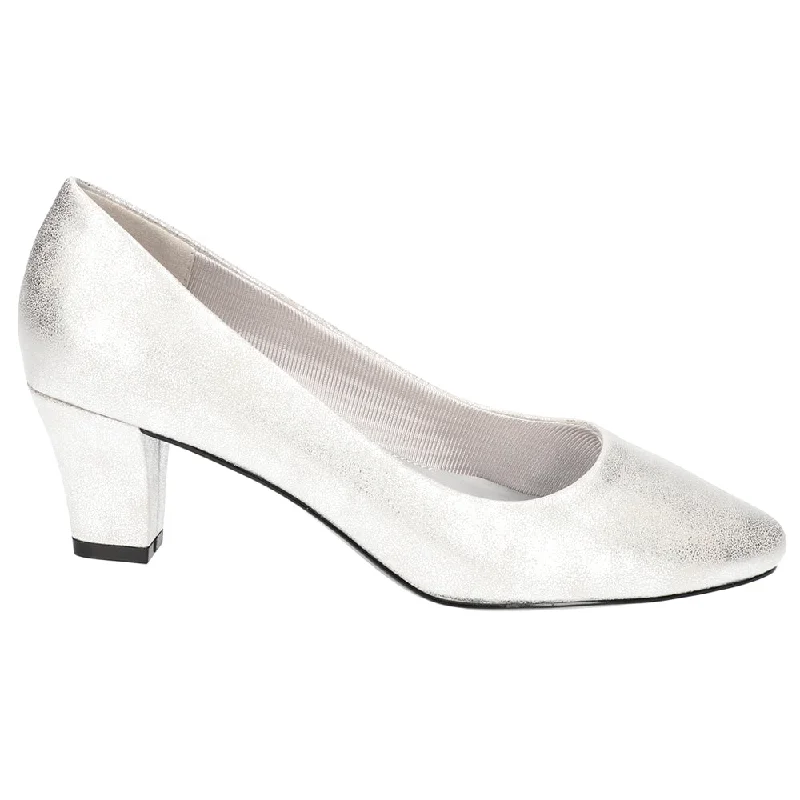 true high heels handmade-Ballari Metallic Wedding Block Heel Pumps